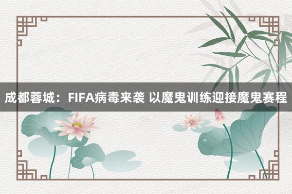 成都蓉城:FIFA病毒來襲 以魔鬼訓(xùn)練迎接魔鬼賽程