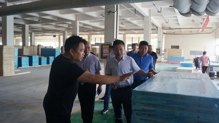 安徽省工商聯(lián)與建材商會(huì)領(lǐng)導(dǎo)蒞臨林邦門(mén)業(yè)考察指導(dǎo)，共促安徽建材行業(yè)高質(zhì)量發(fā)展